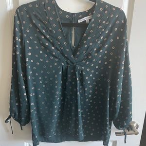 Collective Concepts Green Blouse - Size Small